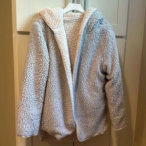 Urban Outfitters Cardigan Sherpa-style Sweater with Hoodie